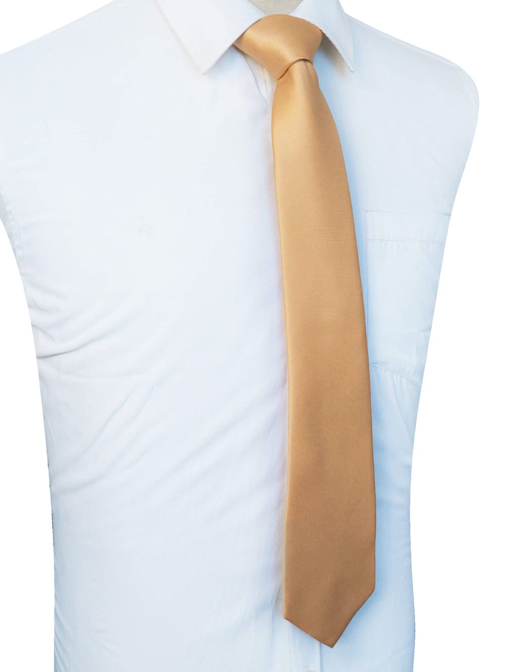 JEMYGINS Solid Color Tie Mens Necktie for Business and Wedding Jansha Store