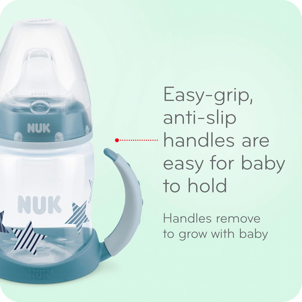 NUK for Nature Learner Cup, 10 oz, 9+ Months – BPA Free, Spill Proof Sippy Cup Jansha Store