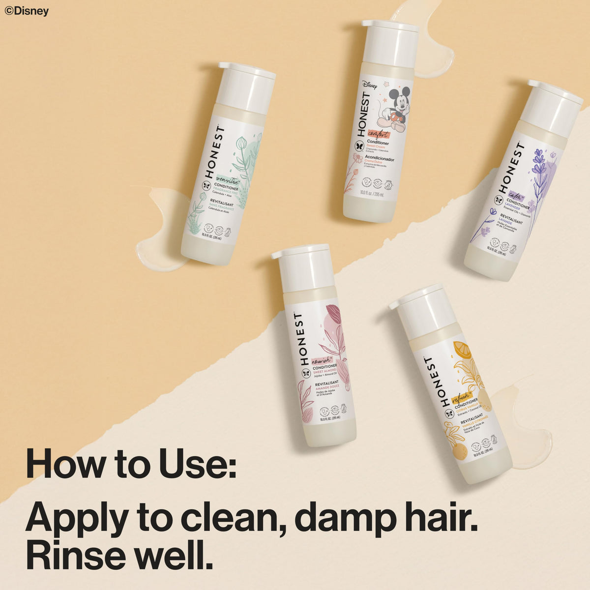 The Honest Company Conditioner, Hypoallergenic, Fragrance-Free, 10 fl oz Jansha Store