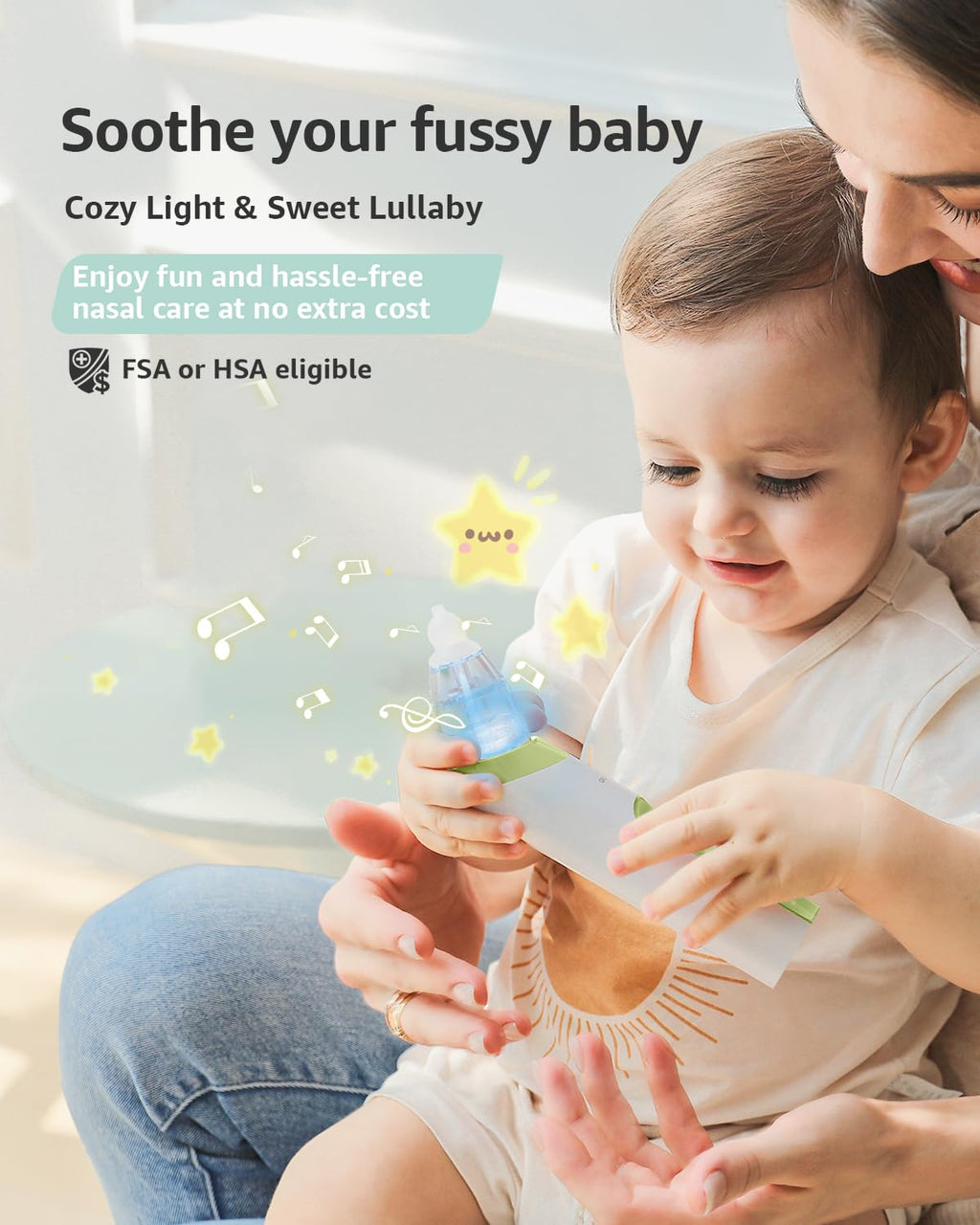 GROWNSY Baby Nasal Aspirator, Electric Nose Sucker, Powerful Suction,Grey Jansha Store