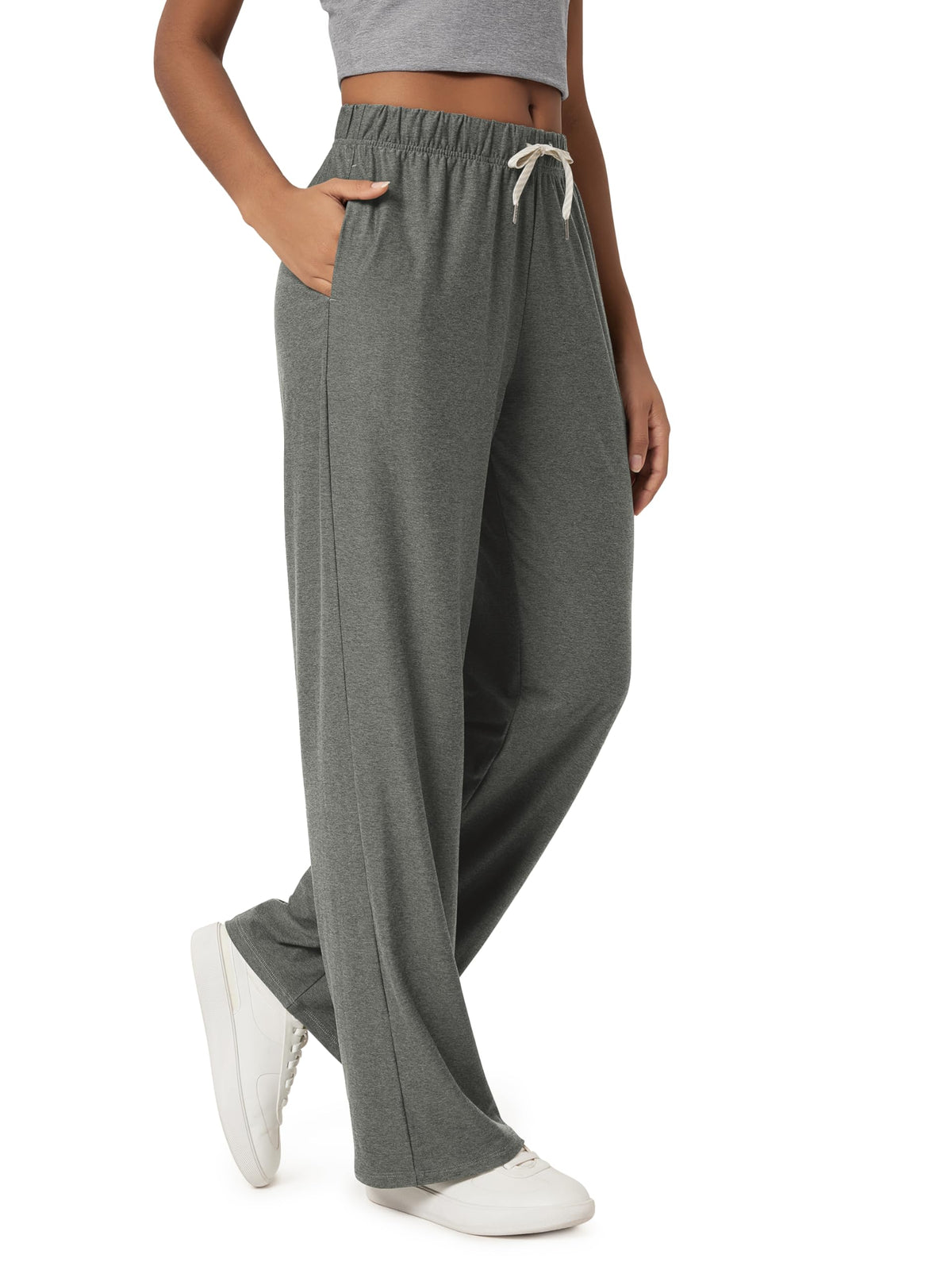 ODODOS Women's Straight Leg Pants Ultra Soft odSTRATUM Tech Relaxed Casual Pajama Lounge Pants with Pockets-27/29/31 Inseam Jansha Store