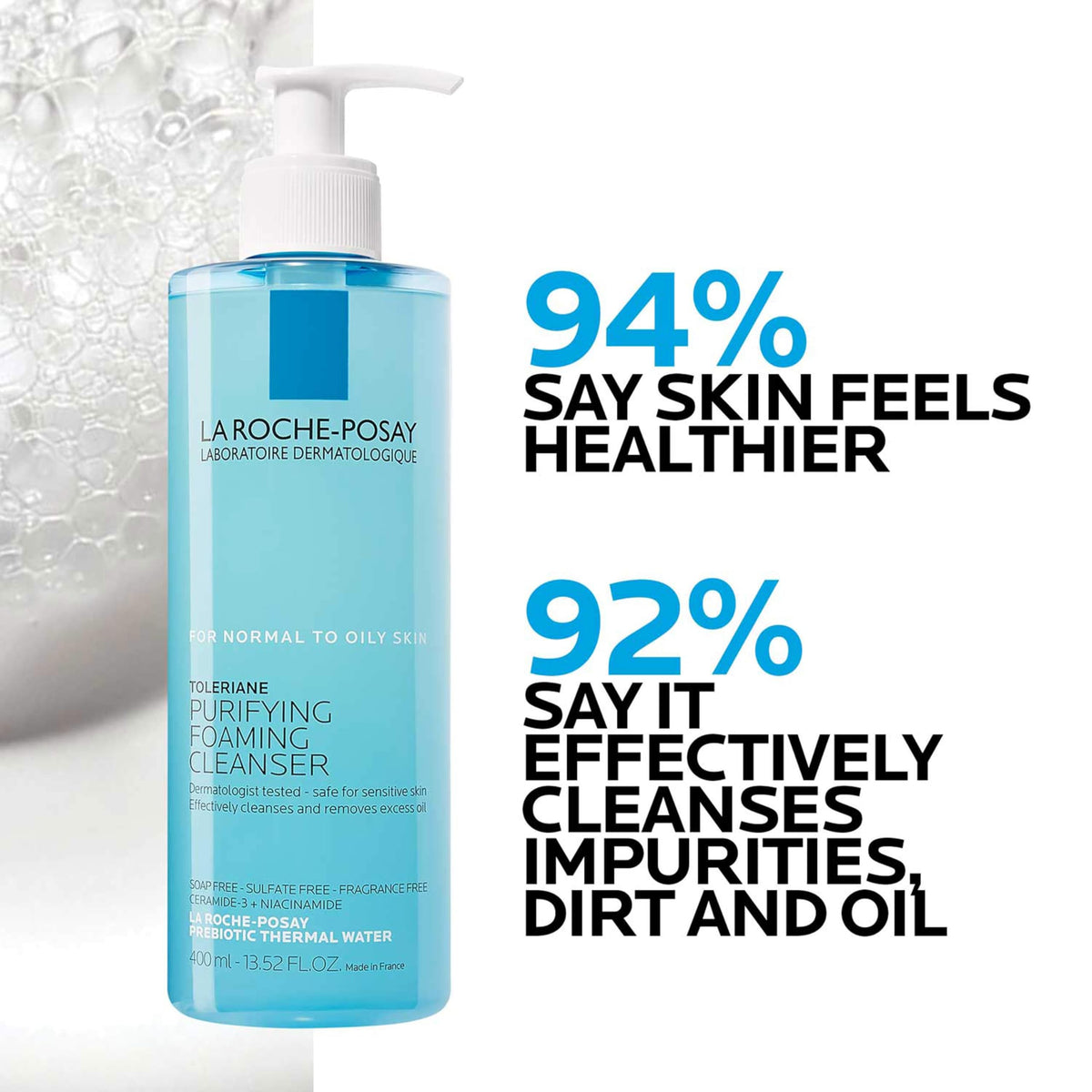 La Roche-Posay Toleriane Purifying Foaming Facial Cleanser with Niacinamide Jansha Store