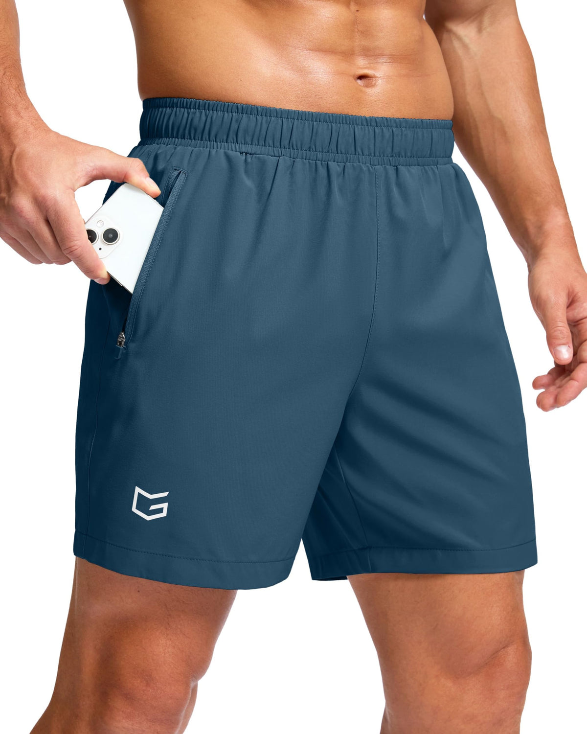 G Gradual Men's Athletic Running Shorts with 2 Zipper Pockets 7"/ 5"/ 9" Jansha Store