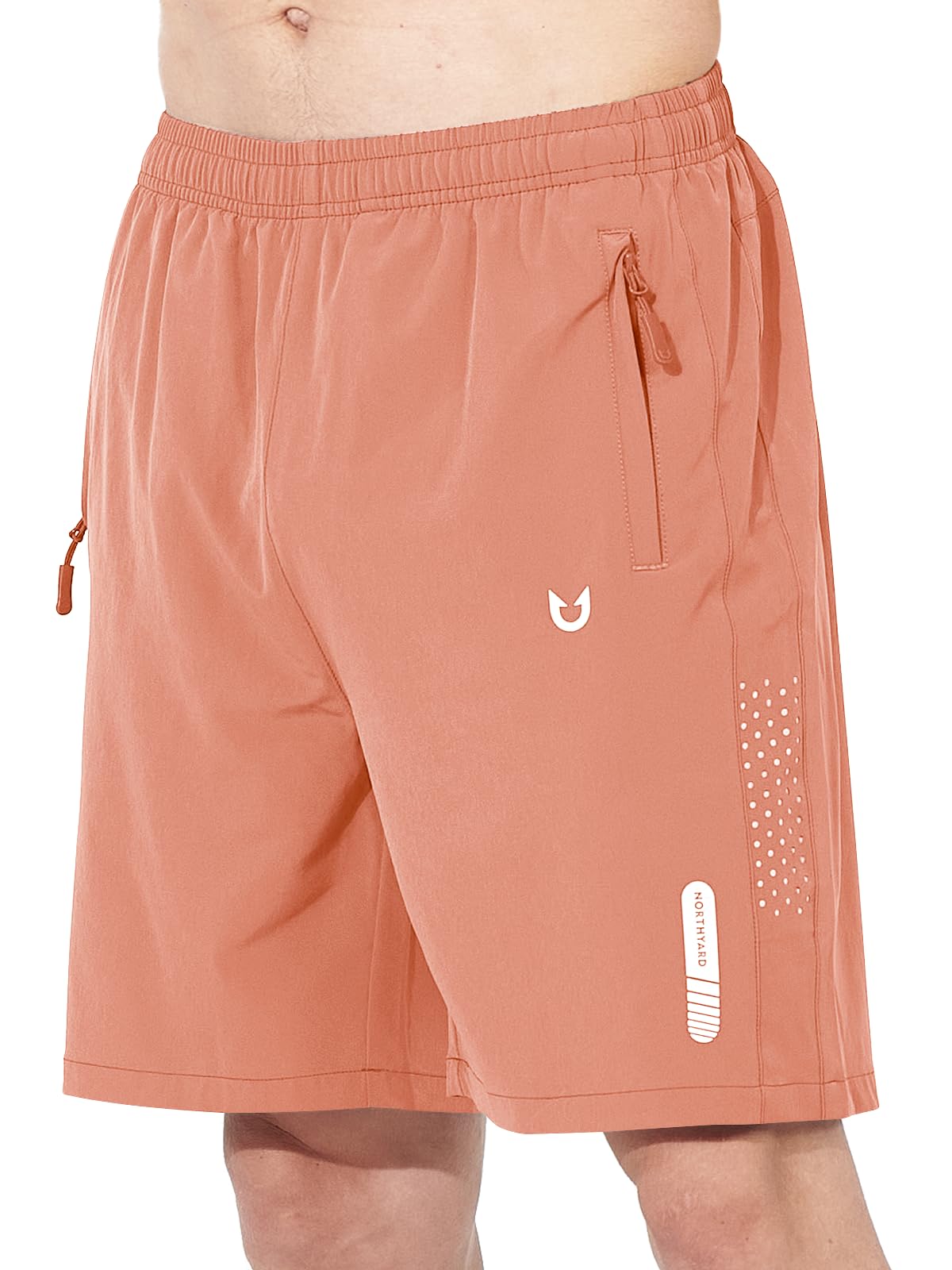 NORTHYARD Men's Athletic Running Shorts Gym Workout 7"/9"/5" Zipper Pockets Jansha Store