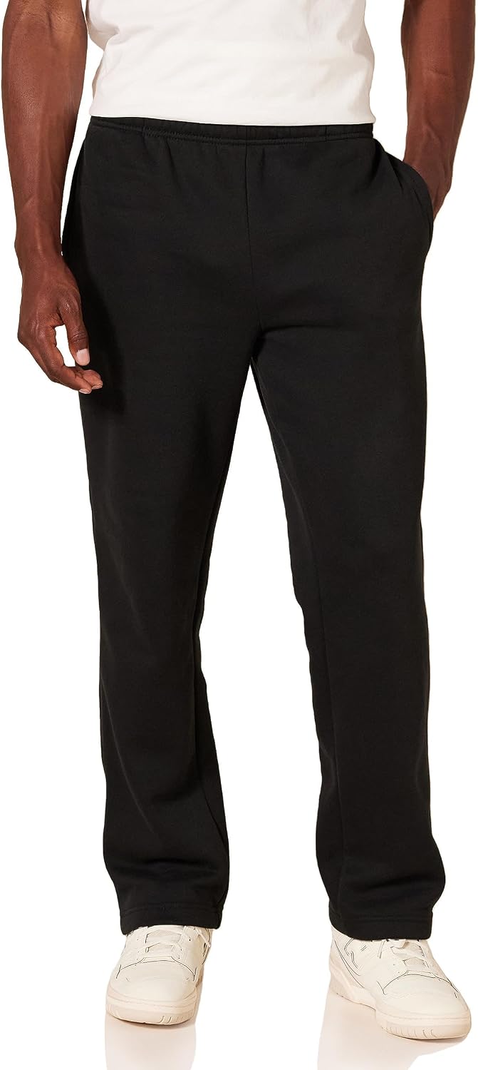 Amazon Essentials Men's Fleece Open Bottom Sweatpant (Available in Big & Tall) Jansha Store