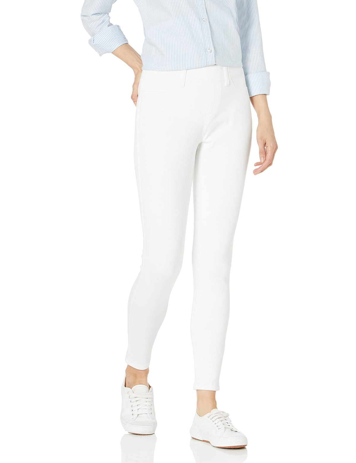 Amazon Essentials Women's Pull-On Mid Rise Stretchy Knit Jegging Jansha Store