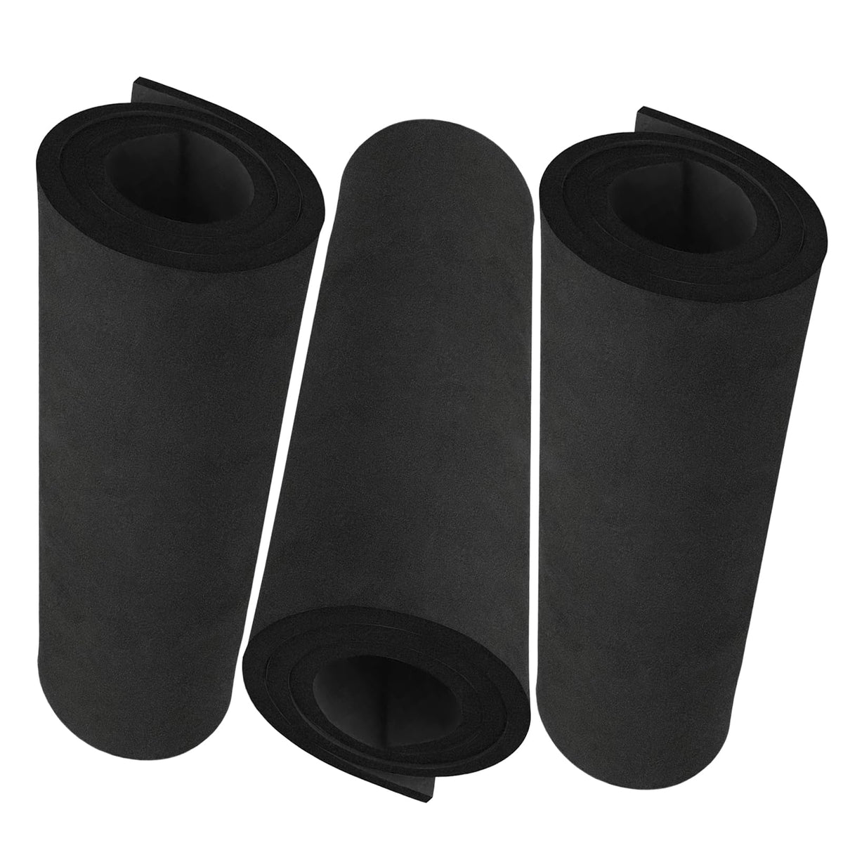 3-Pack 2mm Thick Black Eva Foam Cosplay Sheets roll, 13.5" x 49" Premium eva Craft Foam for Cosplay Costume by MEARCOOH Jansha Store