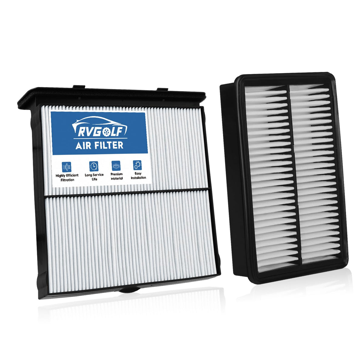 Not for Hybrid, Engine+Cabin Air Filter Fit 2015-2019 Sonata 2.4L (Gas) Jansha Store