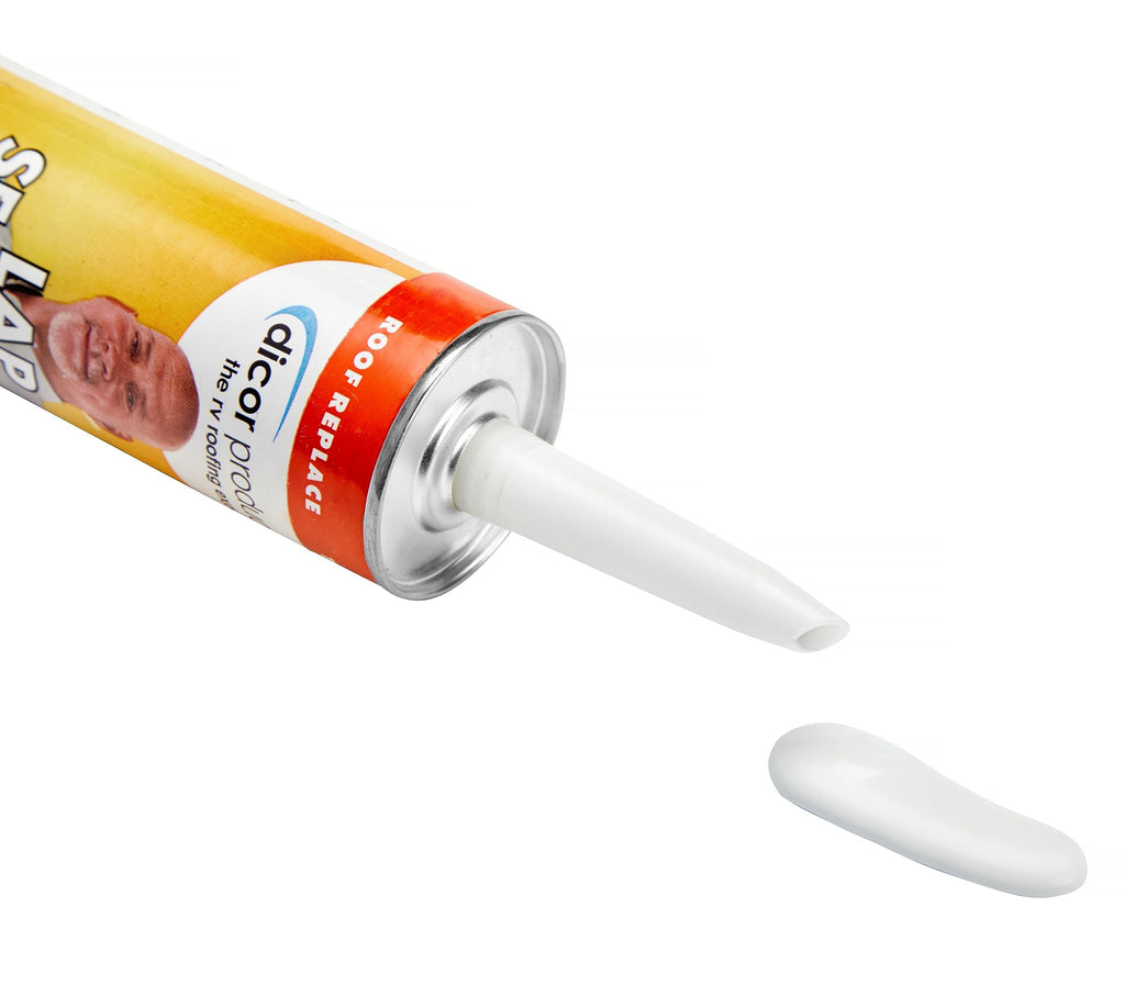 Dicor 501LSW-1 Self-Leveling Lap Sealant, White, 10.3 Oz, RV Roofing Jansha Store