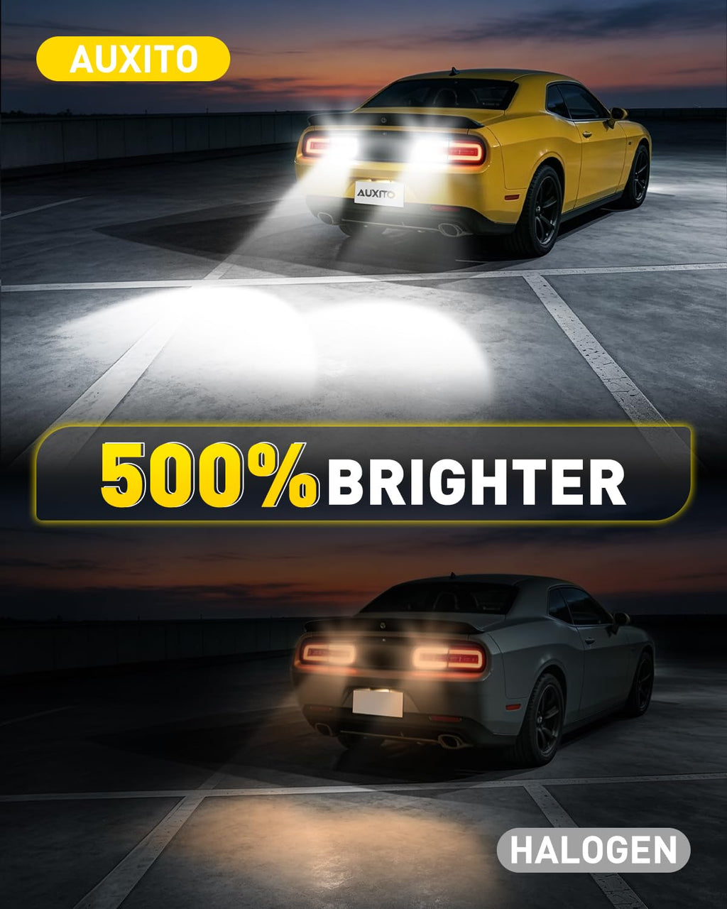 AUXITO 194 LED Bulbs for License Plate Light 168 175 2825 W5W T10 24-SMD 3014 Chipsets 6000K White for Car Dome Door Map Dash Courtesy Cargo License Plate Lights, Pack of 2 Jansha Store