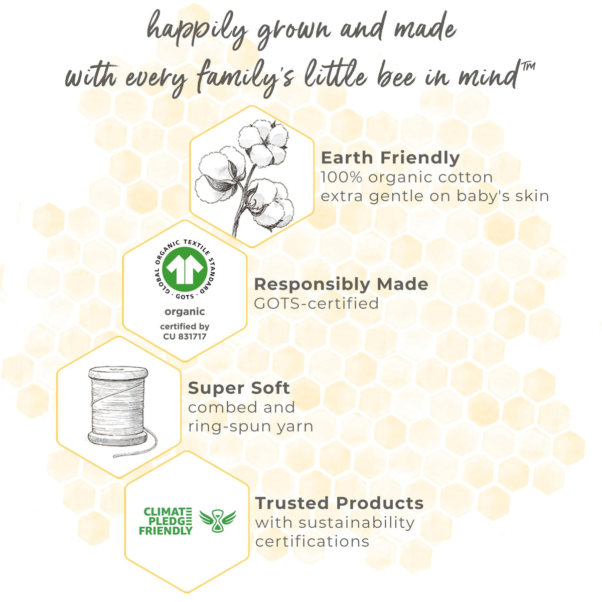 Burt's Bees Baby Infant Wearable Blanket, Organic Cotton Unisex Beekeeper - Light Weight 0.5 TOG or Medium Weight 1.5 TOG Jansha Store
