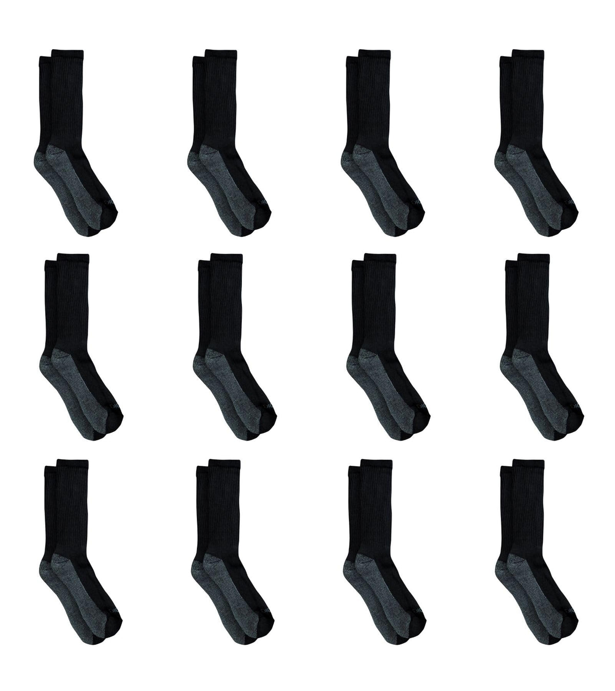 Dickies Men's Dri-tech Original Moisture Control Crew Socks, Available in M-xxl (6, 12, 18 Pairs) Jansha Store