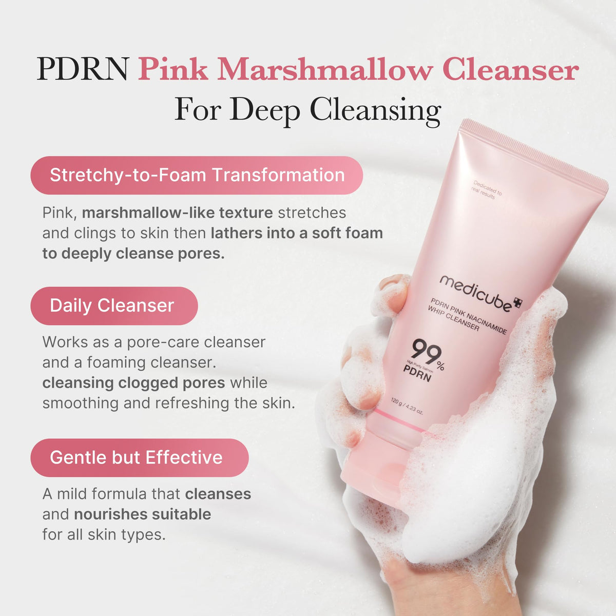 medicube Facial Cleanser Zero Pore Capsule Foam Cleanser Jansha Store