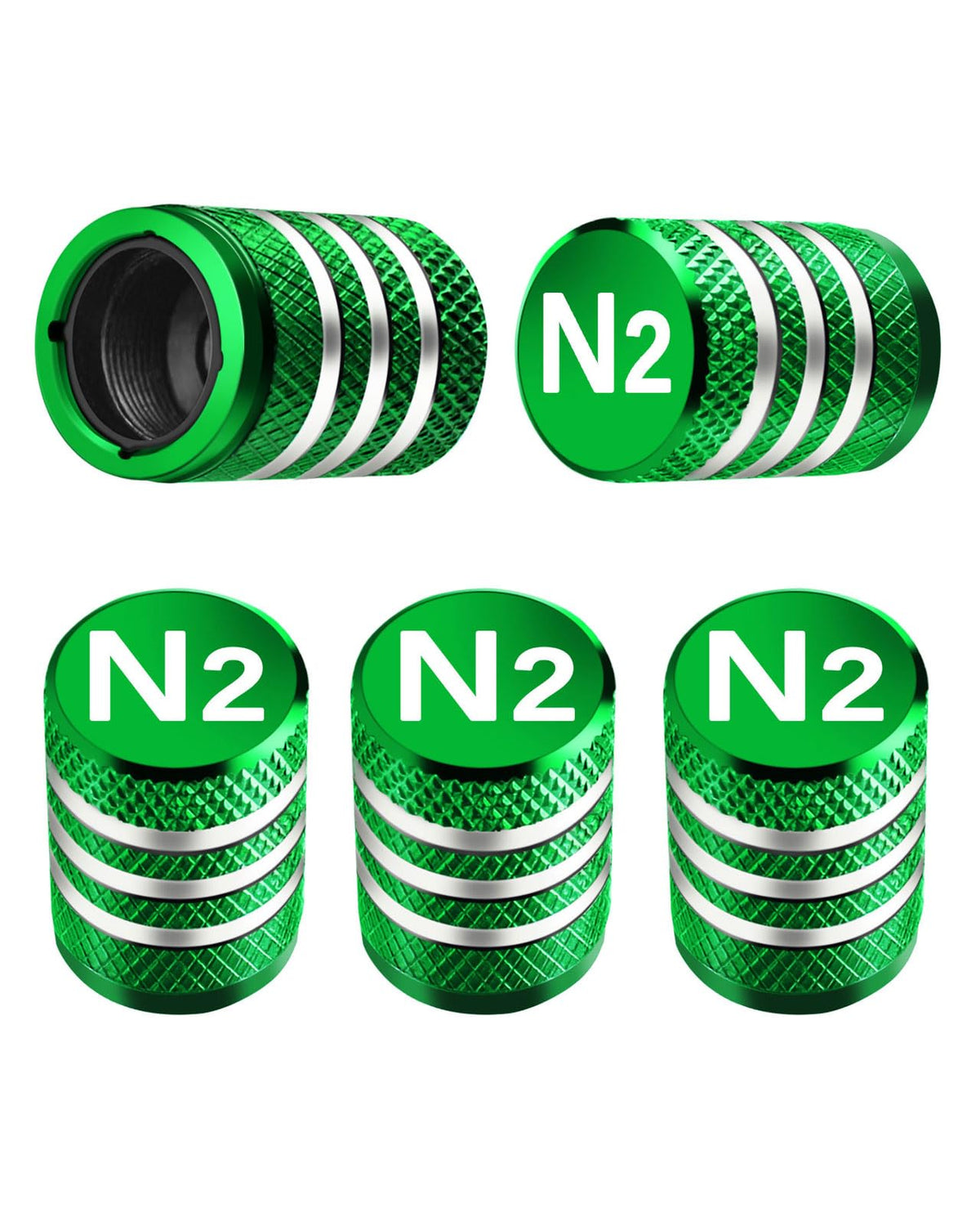 DECURCAR Tire Valve Stem Caps 5 Pack American Flag - Black Jansha Store
