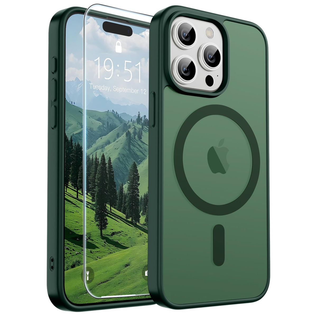 SUPFINE Magnetic for iPhone 12 Mini Case/iPhone 13 Mini Case Black Jansha Store