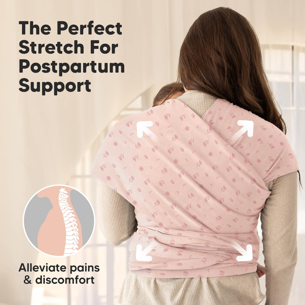 KeaBabies Baby Wrap Carrier, All in 1 Original Baby Carrier, Trendy Black Jansha Store
