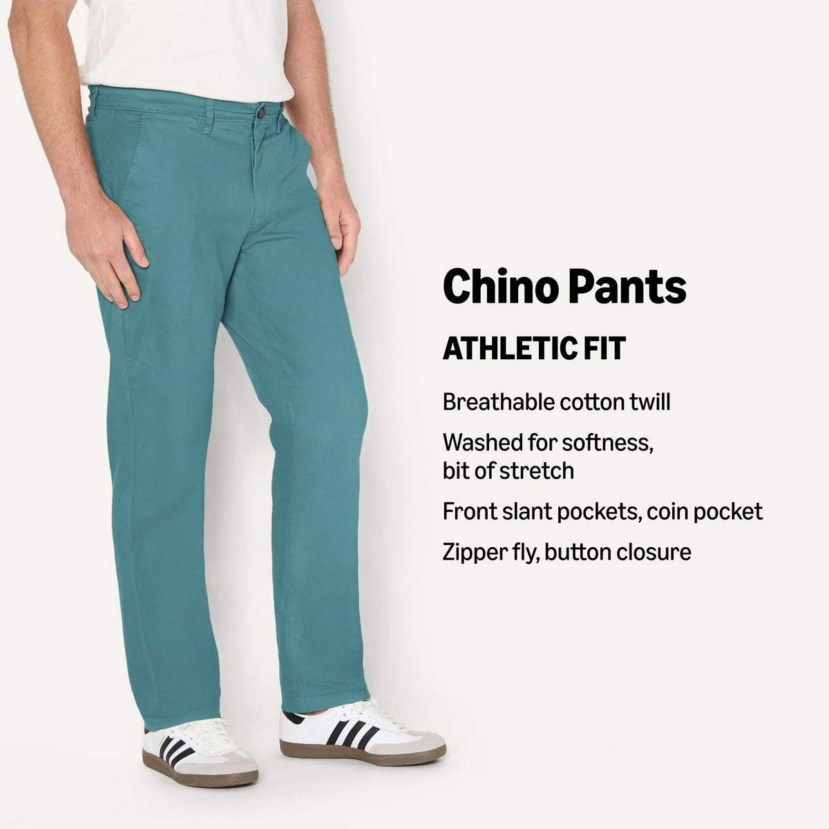 Amazon Essentials Men's Skinny-fit Stretch Chino Khaki Pant, Casual Business Wear Jansha Store