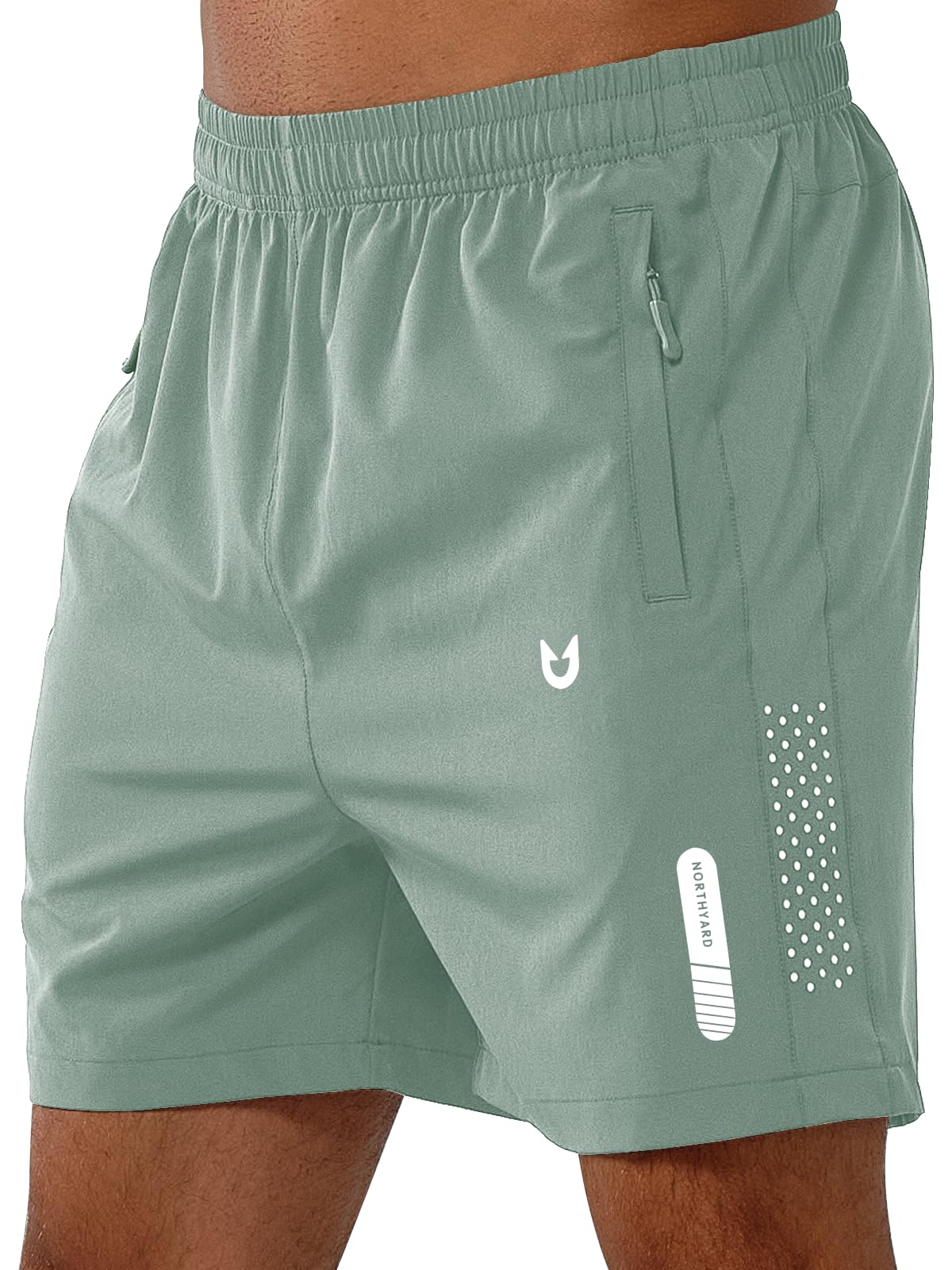 NORTHYARD Men's Athletic Running Shorts Gym Workout 7"/9"/5" Zipper Pockets Jansha Store