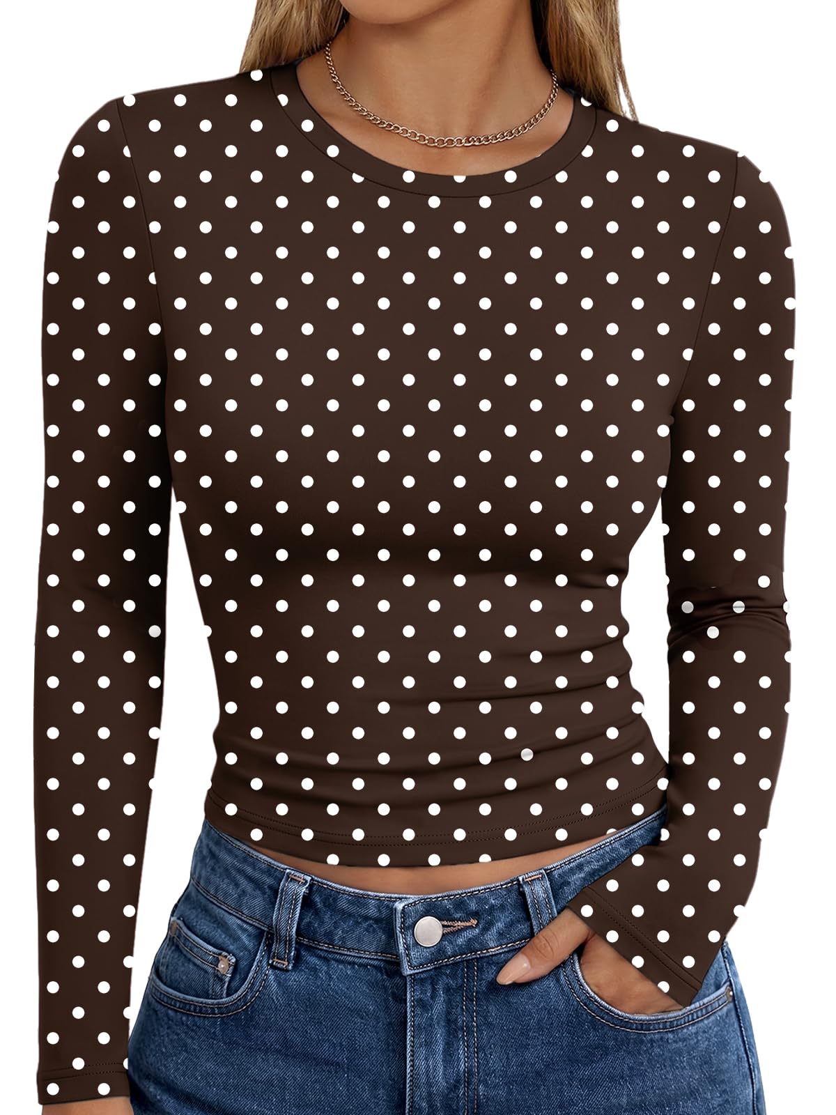Trendy Queen Womens Long Sleeve T Shirts Fall Fashion Basic Y2K Tops 2026 Jansha Store