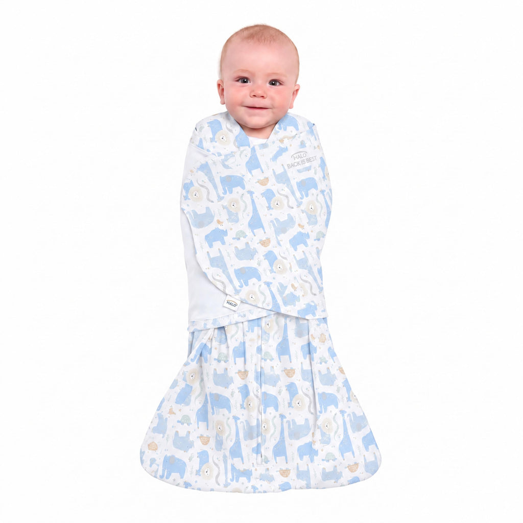 HALO SleepSack Swaddle | Cotton | 1.5 TOG | 6-12 lbs |Floral Stripe Jansha Store