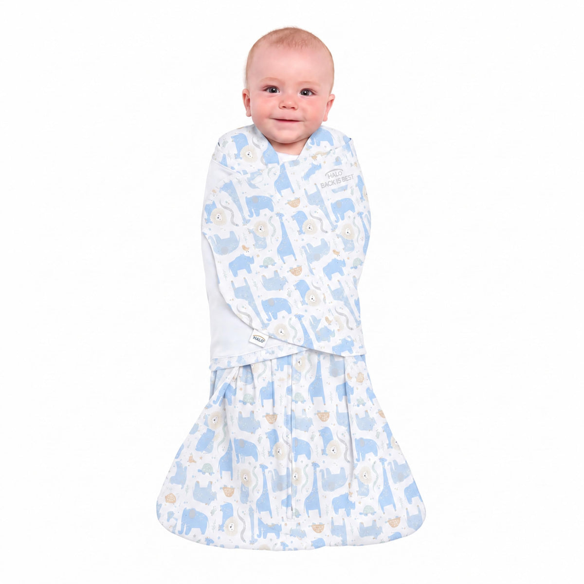 HALO SleepSack Swaddle | Cotton | 1.5 TOG | 6-12 lbs |Floral Stripe Jansha Store