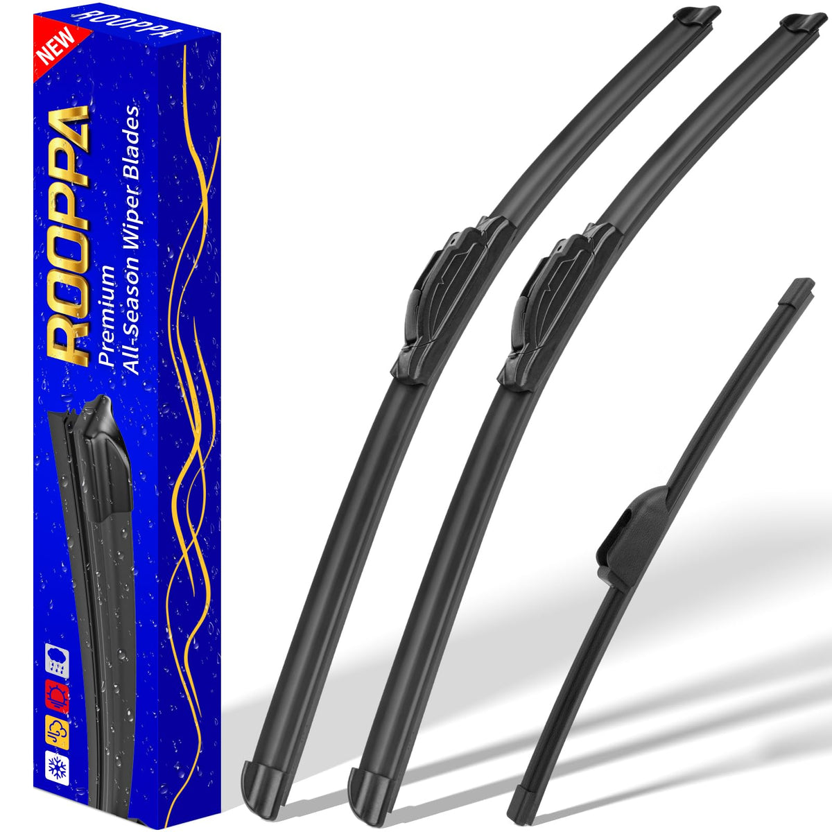 3 Wipers Fits Subaru Forester 2012-2018 Outback 2015-2019 Wiper Blades Jansha Store