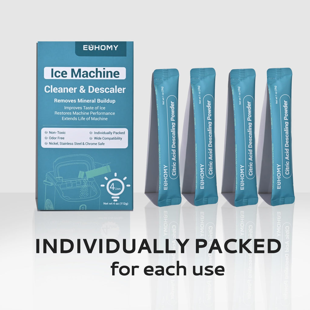 EUHOMY Ice Maker Cleaner & Descaler, 12 Uses & Individually Packed Jansha Store