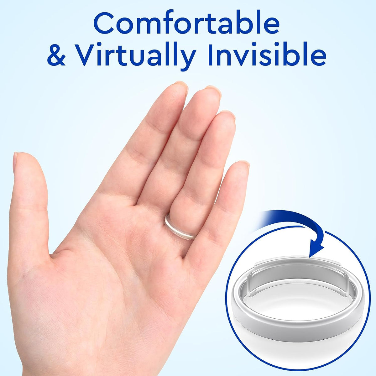 Ring Sizers for Loose Rings – Clip Ring Adjusters in 8 Sizes, Fits Flat Bands Up to 8 mm, Invisible Ring Guards for Women & Men Jansha Store