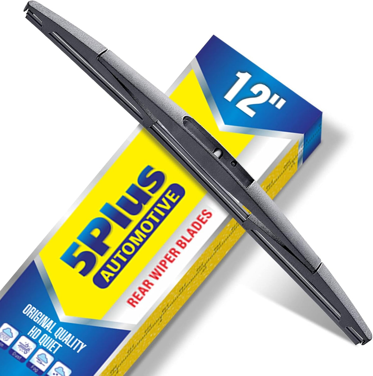 5 PLUS RearQuiet 12 Inch Rear Wiper Blade,OEM Replacement Rear Window Wiper Jansha Store