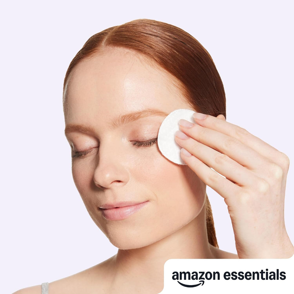 Amazon Essentials 100% Cotton Rounds, 100 Count (Previously Amazon Basics) Jansha Store