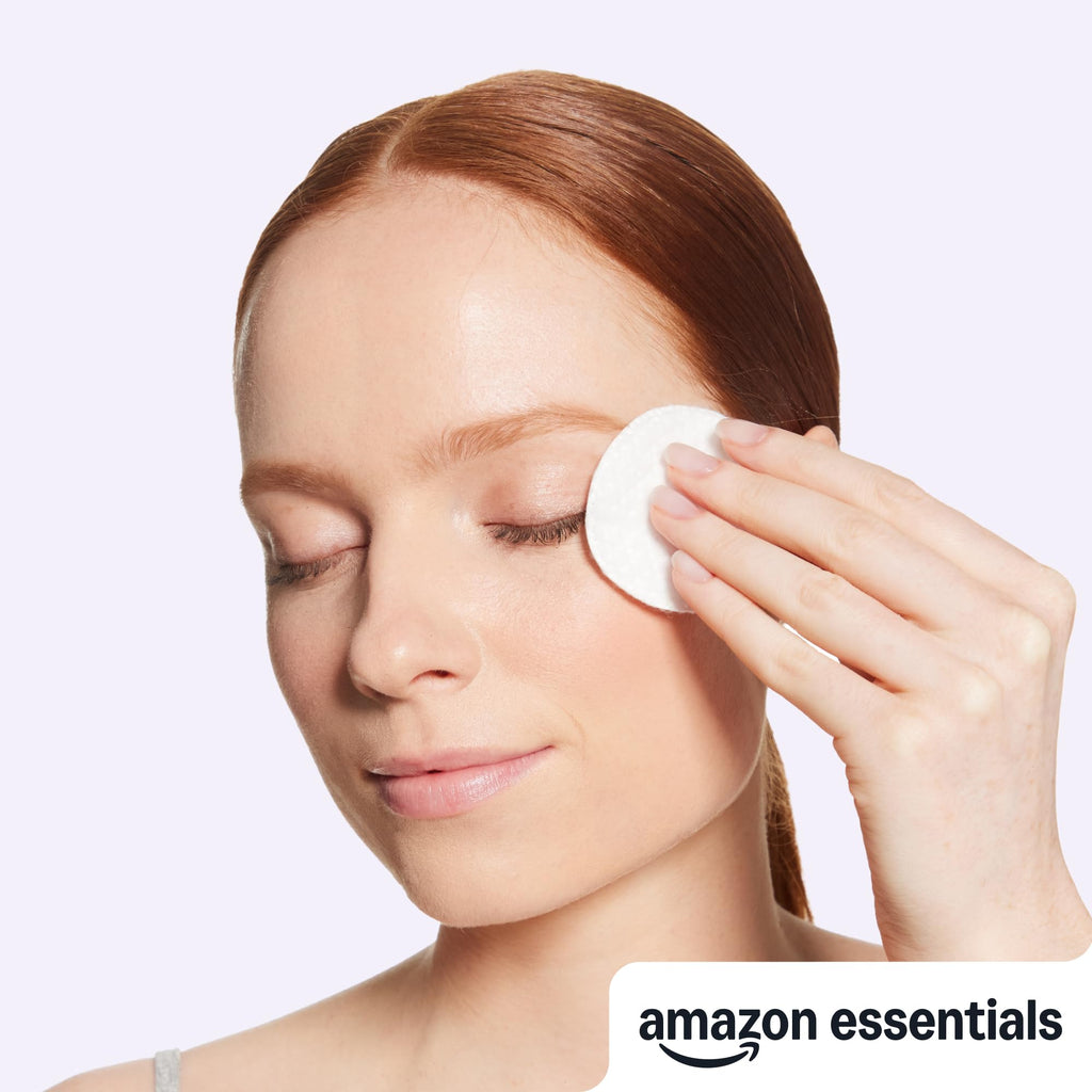 Amazon Essentials 100% Cotton Rounds, 100 Count (Previously Amazon Basics) Jansha Store