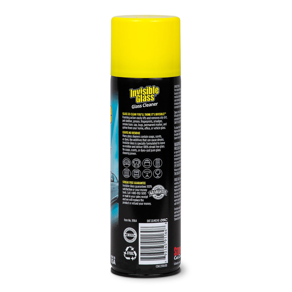 Invisible Glass Auto Glass Cleaner Foaming Spray, 19 oz, 91164 (Pack of 2) Jansha Store