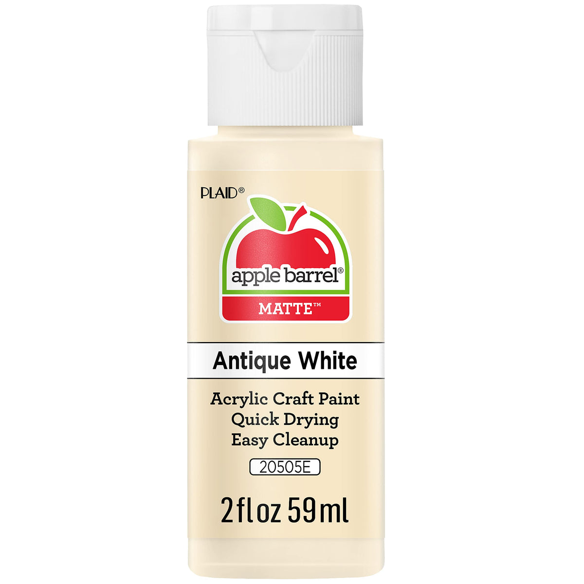 Apple Barrel Acrylic Paint in Assorted Colors (2 Ounce), 20503 White Jansha Store
