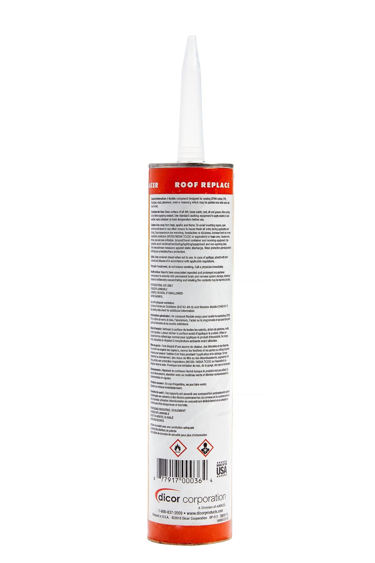 Dicor 501LSW-1 Self-Leveling Lap Sealant, White, 10.3 Oz, RV Roofing Jansha Store