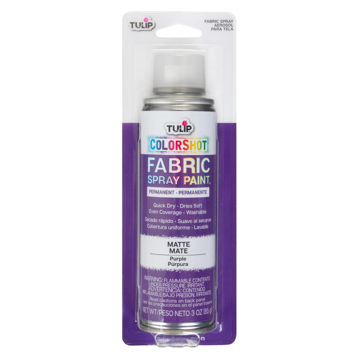 TULIP ColorShot Fabric Spray Paint, Black, 3 oz Jansha Store