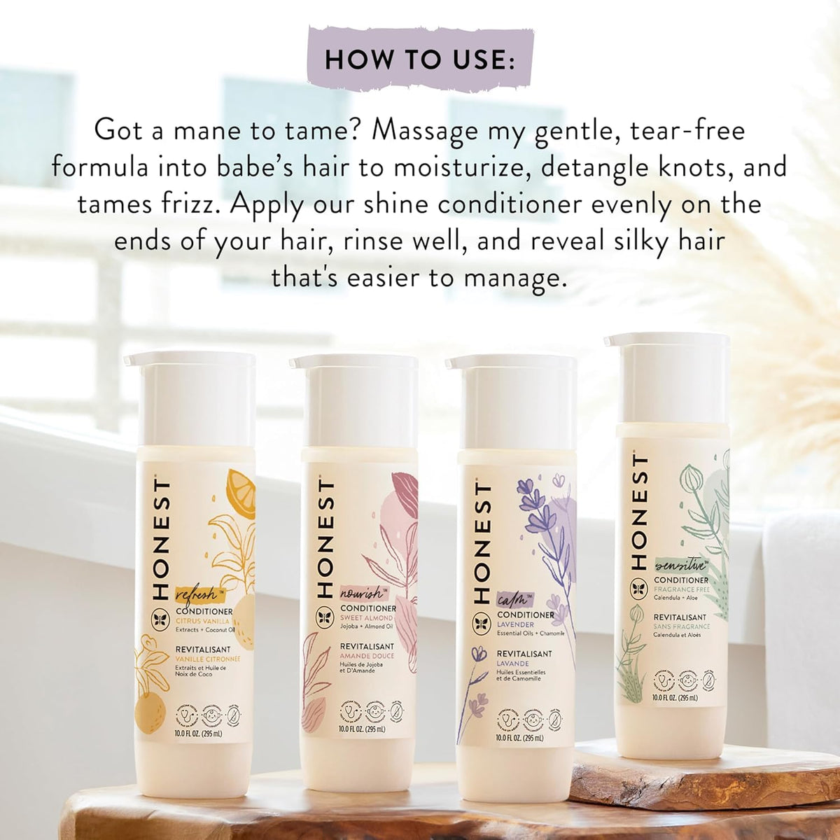 The Honest Company Conditioner, Hypoallergenic, Fragrance-Free, 10 fl oz Jansha Store