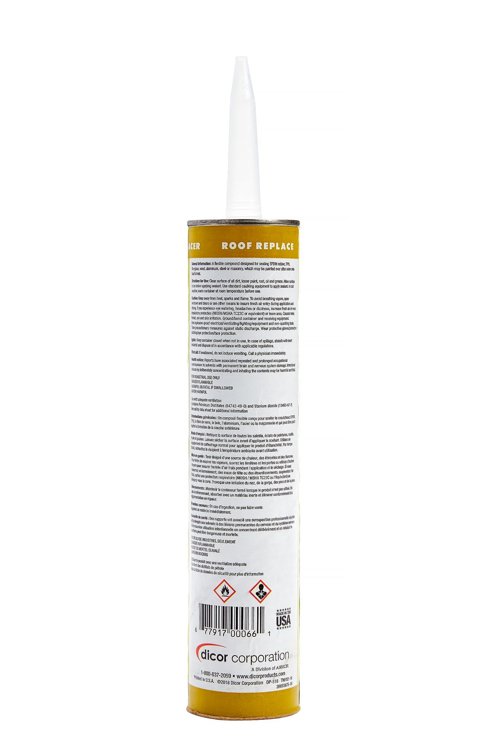 Dicor 501LSW-1 Self-Leveling Lap Sealant, White, 10.3 Oz, RV Roofing Jansha Store