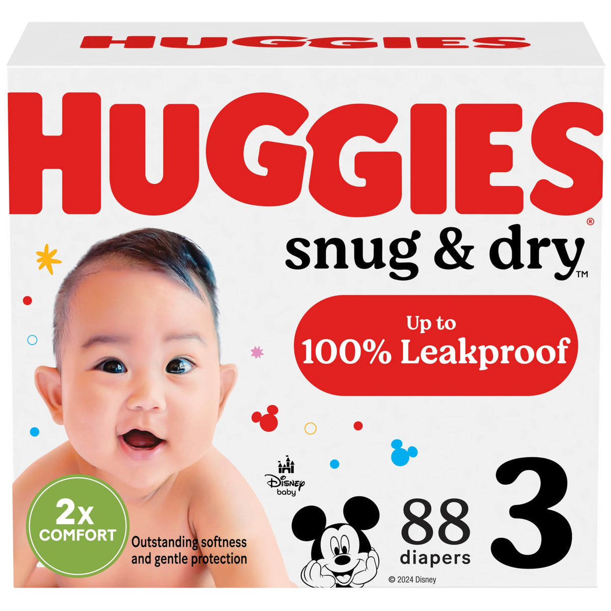 Huggies Snug & Dry Diapers Size 1, 44 Count Jansha Store