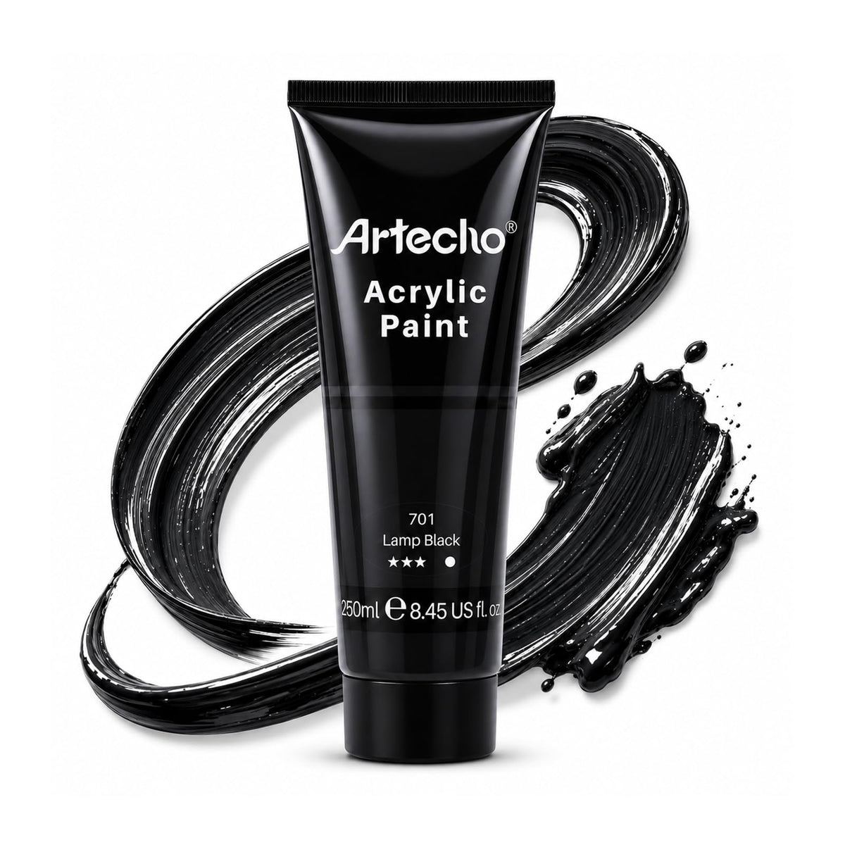 Artecho White Acrylic Paint, Titanium White Paint (120ml / 4.05oz) Tubes, Art Craft Paints for Canvas Painting, Rock, Stone, Wood, Fabric, Art Supplies Jansha Store