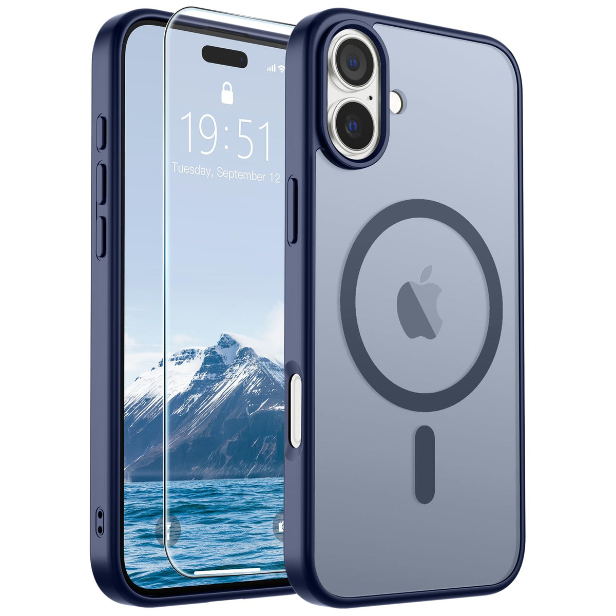 SUPFINE Magnetic for iPhone 12 Mini Case/iPhone 13 Mini Case Black Jansha Store