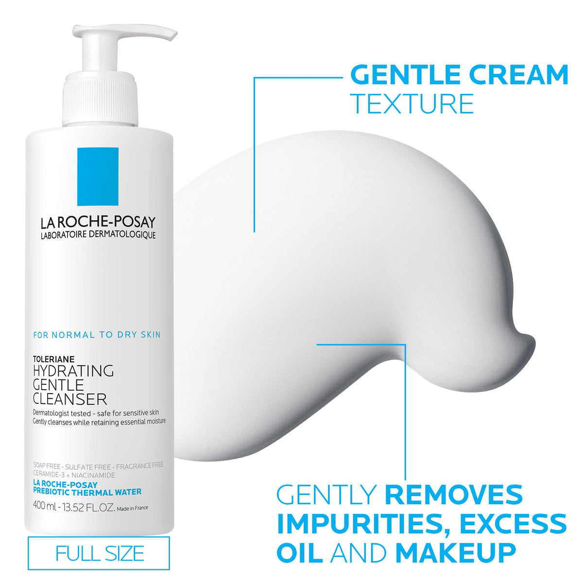 La Roche-Posay Toleriane Hydrating Gentle Facial Cleanser, with Niacinamide Jansha Store
