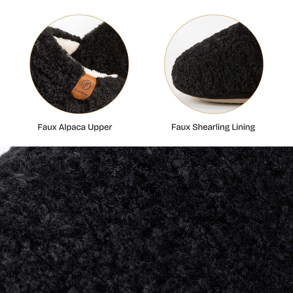 EverFoams Women's Fuzzy Slippers Warm Cozy Memory Foam Indoor House Shoes Jansha Store