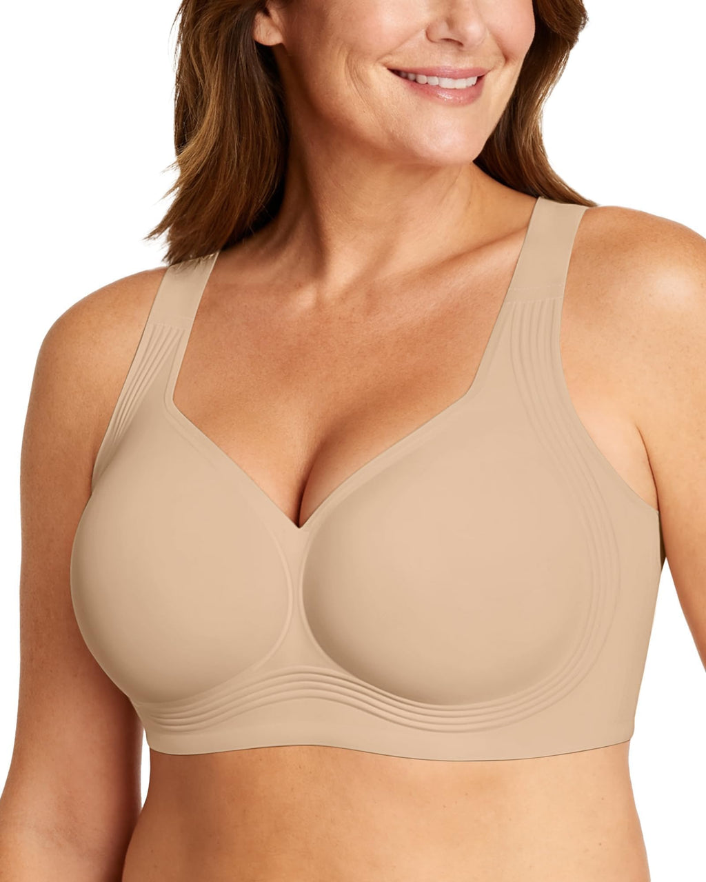 OEAK Womens Wireless Jelly Bras Plus Size Support Push Up Comfortable Bra Jansha Store