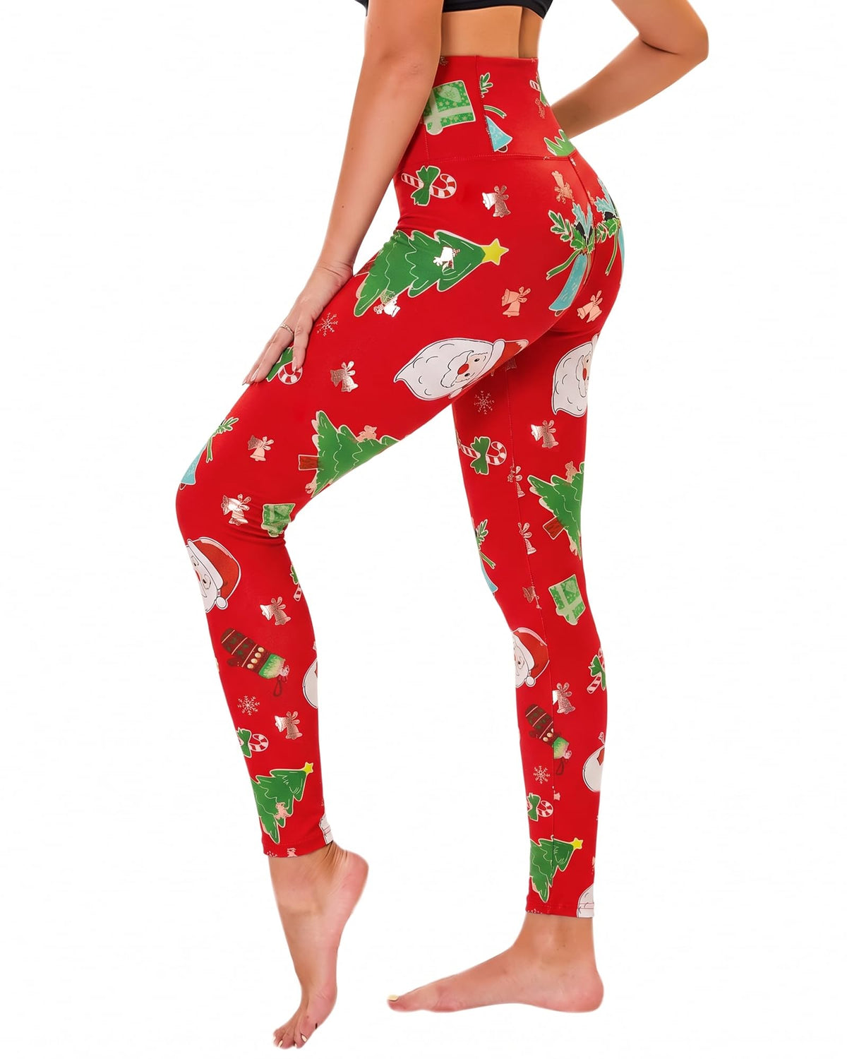 TNNZEET High Waisted Leggings for Women - No See Through Tummy Control Cycling Workout Yoga Pants with Pockets Reg & Plus Jansha Store