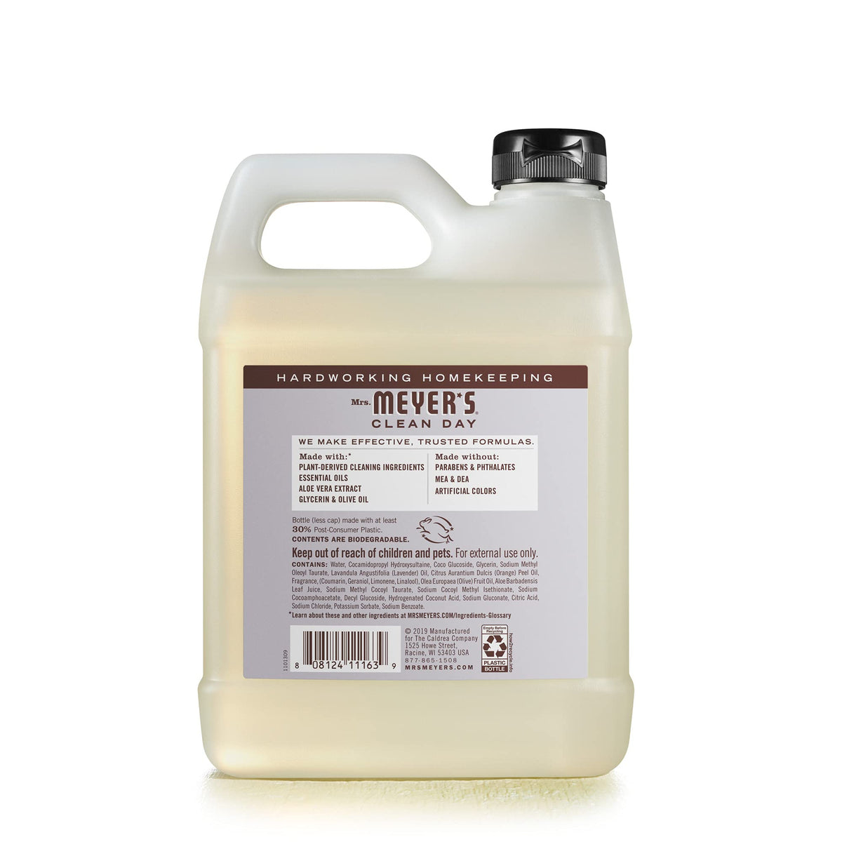 MRS. MEYER'S CLEAN DAY Hand Soap Refill, Lemon Verbena Scent, 33 Fl Oz Bottle Jansha Store