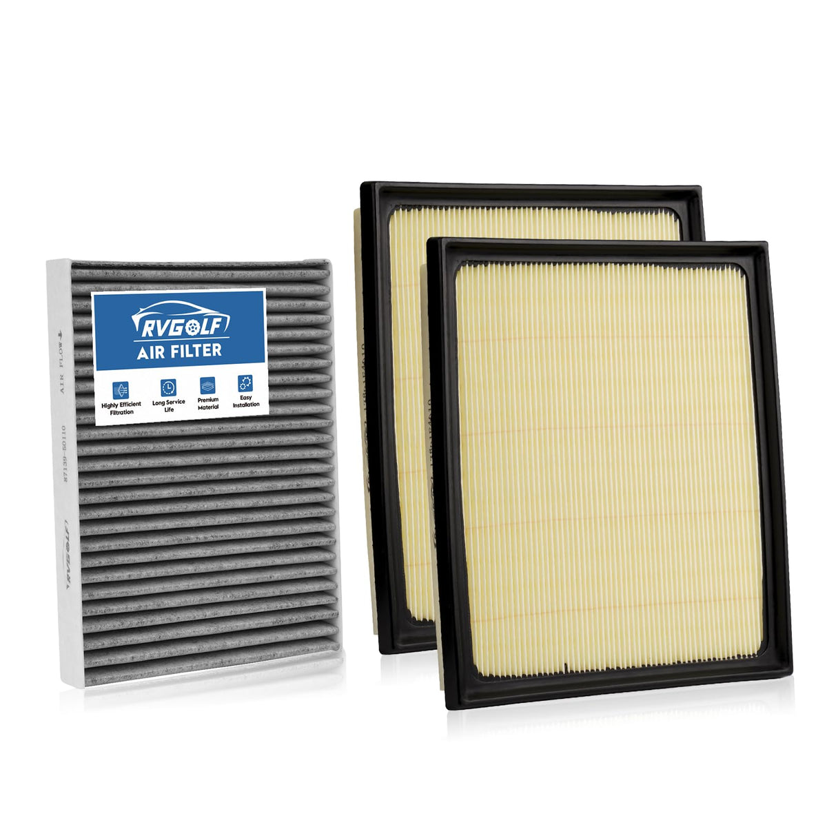 Not for Hybrid, Engine+Cabin Air Filter Fit 2015-2019 Sonata 2.4L (Gas) Jansha Store