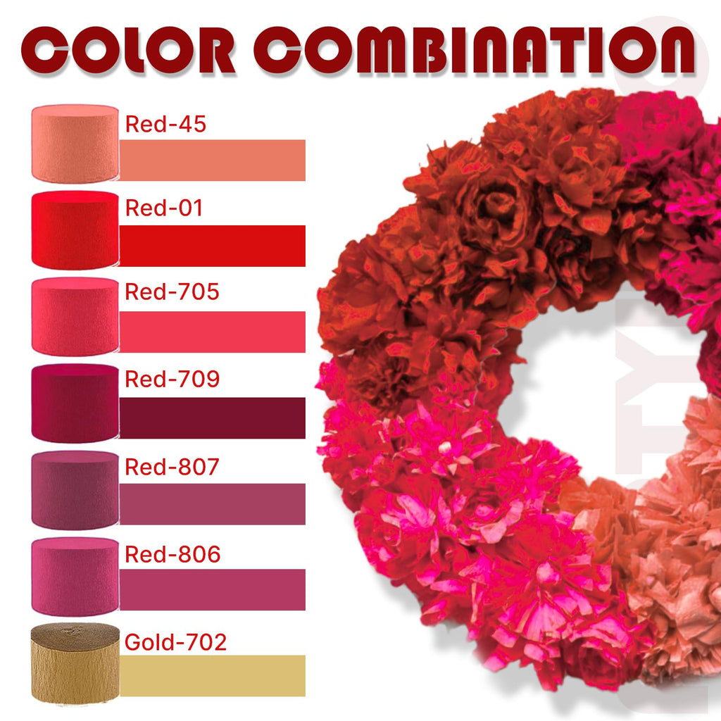 PartyWoo Pastel Crepe Paper Streamers 6 Rolls 492 FT Streamers Jansha Store