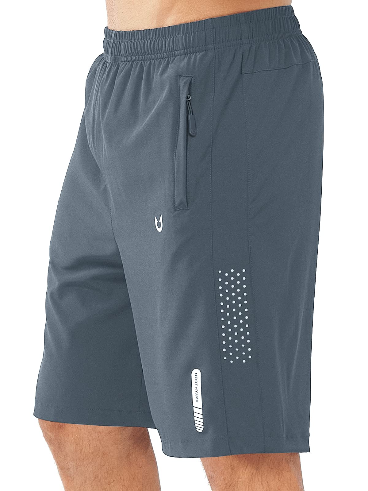NORTHYARD Men's Athletic Running Shorts Gym Workout 7"/9"/5" Zipper Pockets Jansha Store