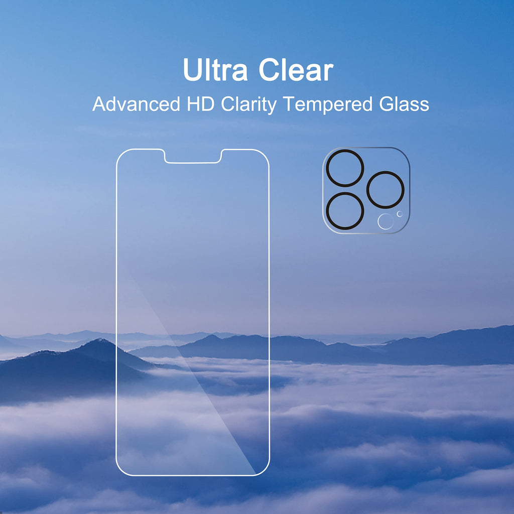 Ailun Screen Protector + Camera Lens Protector for iPhone 16 Pro, 3+3 Pack Jansha Store