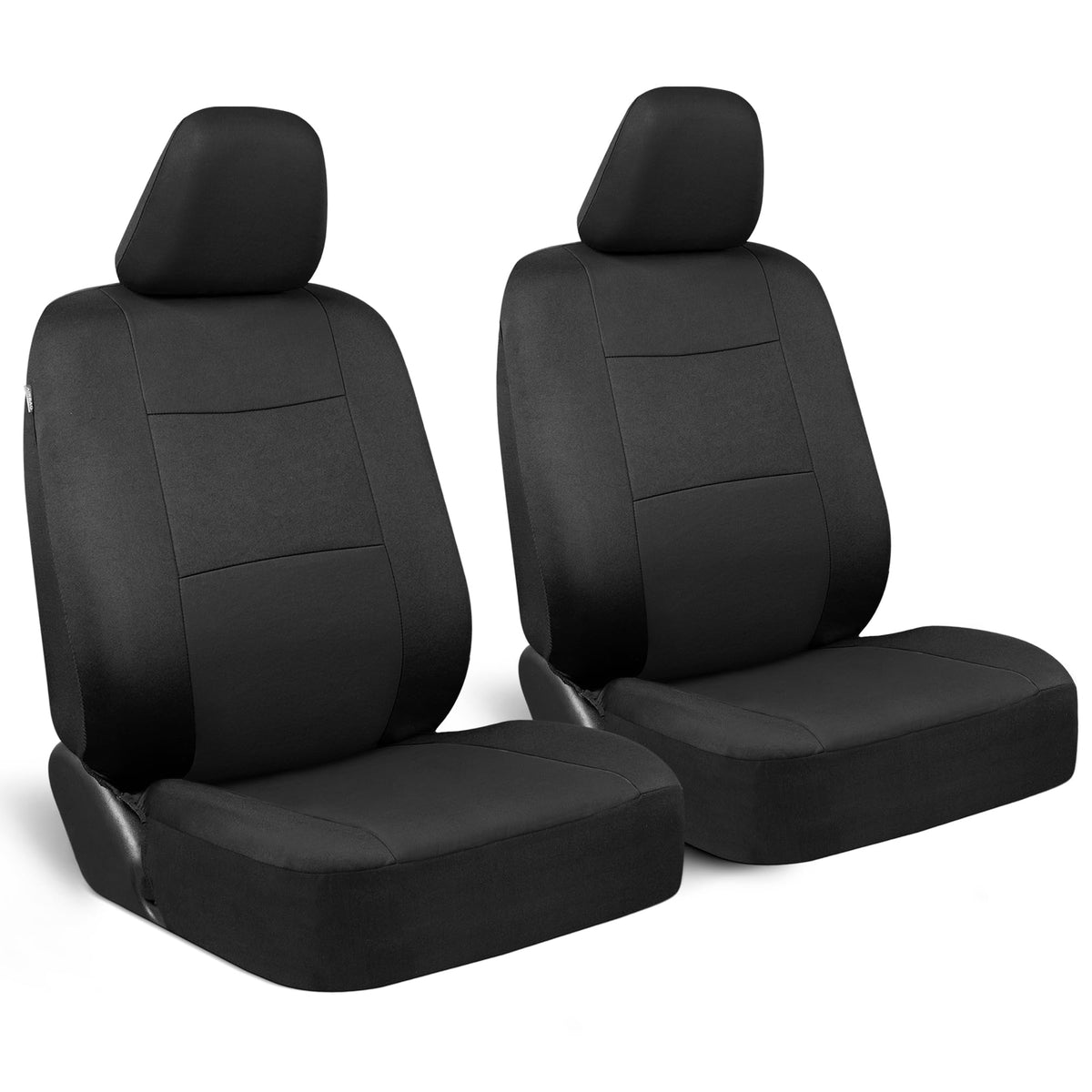 BDK PolyPro Car Seat Covers Full Set in Solid Black, Front and Rear Split Bench Seat Covers for Cars, Easy to Install Car Seats Cover Set and Accessories for Auto Trucks Van SUV - Solid Black Jansha Store